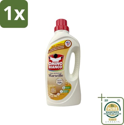 1 x Omino Bianco - Marseille - Wasmiddel - Natuurlijke Zeep - Witte & Gekleurde Was - 37 Wasbeurten- Marseille-zeep - Natuurlijke Zeep - Wasmiddel - Wasmiddel Voor Kleding - Enzymen