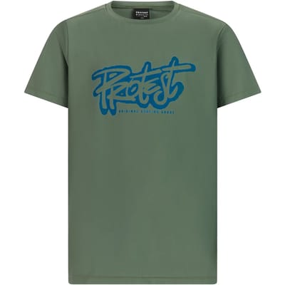 Protest PRTCaptain JR - UV shirt Jongens - surf T-shirt - Korte mouwen - Ronde hals - Loose fit - Blauw