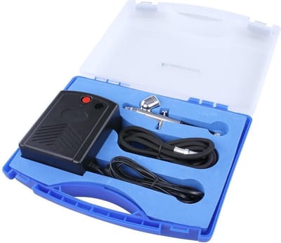 Airbrush compressor set met airbrush pistool