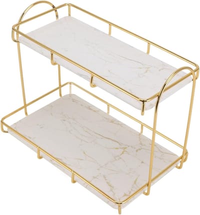 Badkamer en Make-up Organizer - Cosmetica Opslag voor Aanrecht - Ruimtebesparend Display Rack met Lades - Ijdelheid Organizer voor Keuken en Badkamer