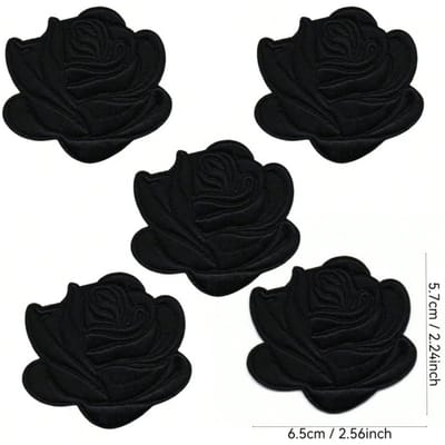 1 pièce Décalcomanies Roses Fleurs Accessoires Vêtements Applique Brodée Patchs à Repasser Pour Vestes, Patchs à Coudre Pour Vêtements Sacs à Dos Jeans T-Shirt 1pcs