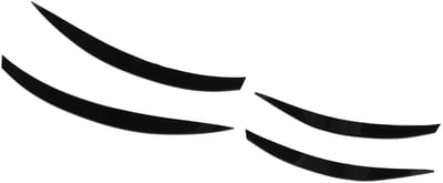 Dailygoods - Voorbumper Zijgrille Trim Upgrade - Esthetische Vervanging - Zwart - Auto Accessoire - Verhoogt de uitstraling - Geschikt voor CLA-Klasse