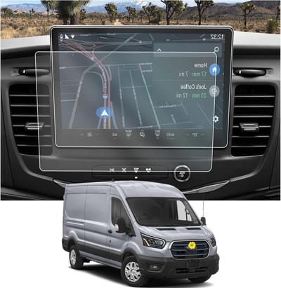 Navigatie Beschermfolie voor Ford E-Transit EV 2023-2024, 12 Inch Scratch Resistant SYNC 4 GPS Schermbeschermer, Ideaal voor Bescherming en Duidelijke Weergave