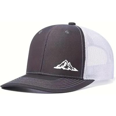 Dashan Imprimerie Casquette de Baseball Extérieure Pare-Soleil en Maille Respirante Casquette en Maille Casquette de Chauffeur de Camion Adjustable gray