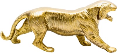 Colmore Jaguar Beeldje – Goud Woondecoratie Beeld – Dieren Beeldjes en Figuren – Woonaccessoire Sculptuur – Interieur Beelden - Decoratie Cadeau