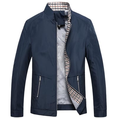 Herfst en Winter Nieuwe Herenjas Middelbare en Oudere Leeftijd Zakelijk Casual Opstaande Kraag Losse Jas Jas Papa Outfit XXXXL gray
