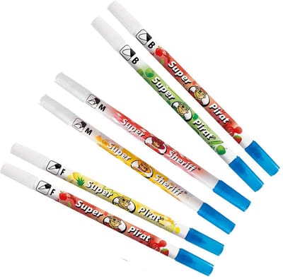 Set van 6 Inktwissers voor Vulpen en Rollerpen | Blauwe Inkt Verwijderen