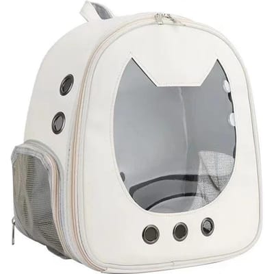 Rugzak Kattentas Nieuwe Lichte Transparante Huisdierentas Grote Ruimte Comfortabel Ademend Kattenrugzak gray