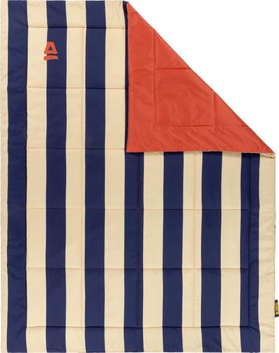 Abbey Camp Picknickkleed - Gevoerd picknick plaid - 140 x 180 cm - Blauw/Zand