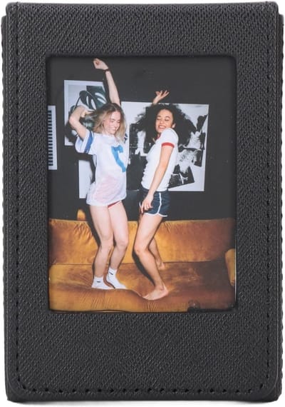 Fotoalbum en Opbergdoos voor Foto's, Fotolijst voor Polaroid Film 3 Inch, PVC Opbergdoos voor Foto's met 50 Bladen en Ruimte voor Herinneringen