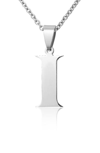 Montebello Ketting Letter I - 316L Staal - Alfabet - 11x30mm - 50cm