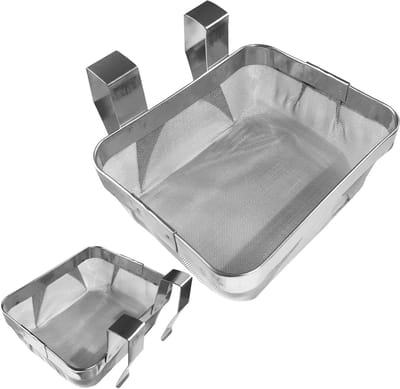 Reinigingsmandje - Ultrasonisch Mandje - Sieraden Reinigen - Fijnmazig Roestvrij Staal - 11.7 x 12.7 cm - Zilver