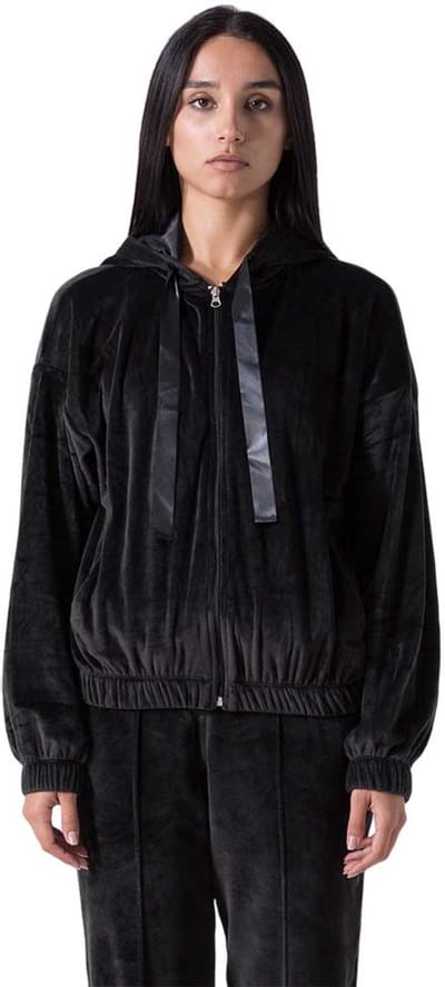 Everlast Ciniglia Sweatshirt Met Rits Zwart S Vrouw