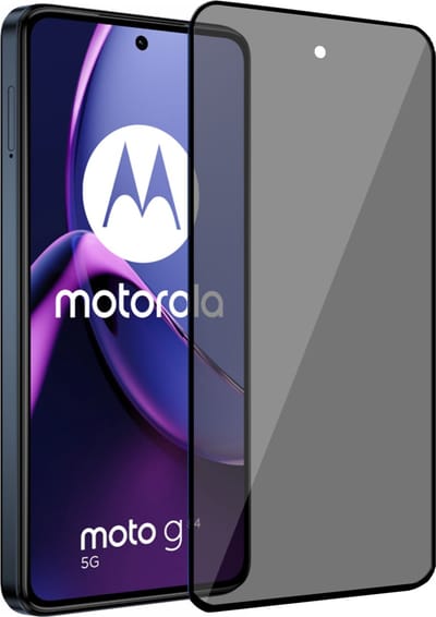 Geschikt voor Motorola Moto G84 Screenprotector Privacy - Privacy Beschermglas - Privé GuardCover