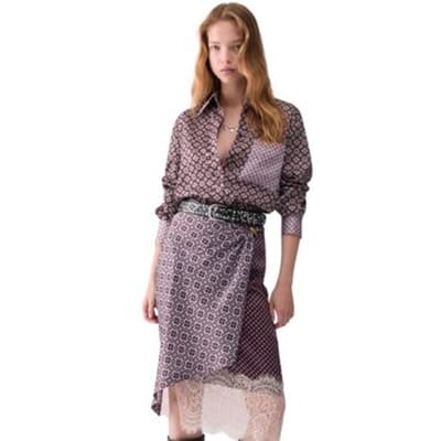 relaxed fit overhemdblouse model 'CAMICIA'