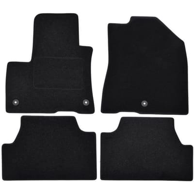 Tapis de sol - Kia - Soul Electric - Velours noir - 4 pièces - Antidérapant