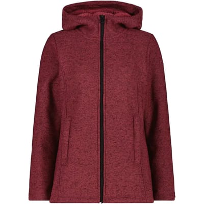 Dames hoodie van nepbont CMP Knit Tech
