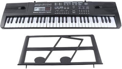 Kinder Keyboard 61 Toetsen met Microfoon – Elektronische Piano Kinderen 16 Klanken 10 Ritmes USB Batterij