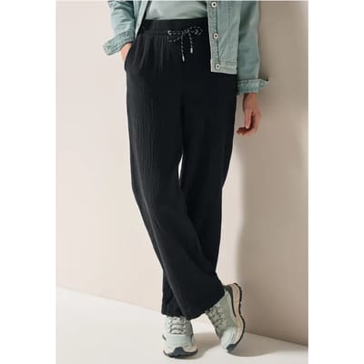 Wide Legs mousseline broek