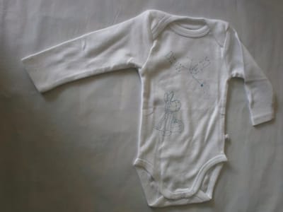 noukie's , 2 pack body set , uni , wit , lange mouw , paco 6 maand 68