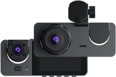 Auto DVR Recorder - Dashcam Voertuig Camera - Veiligheid Onderweg - Drie Kanalen Opname - 128GB Ondersteuning - Zwart