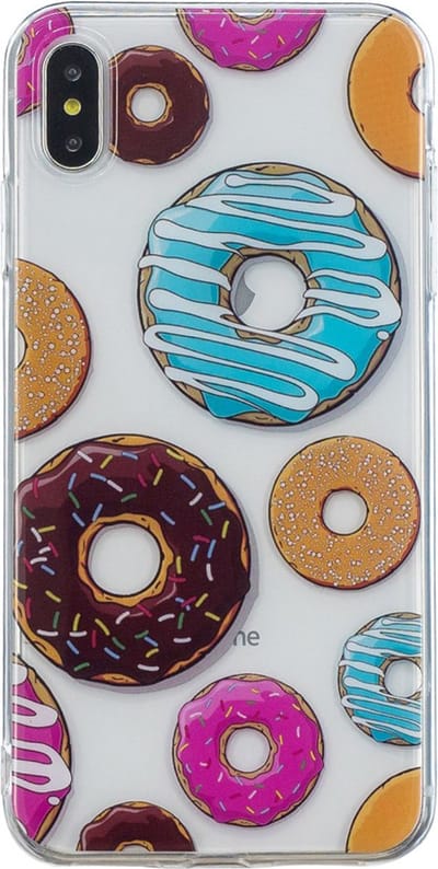 Peachy TPU hoesje geschikt voor iPhone XS Max case - Donut Zacht