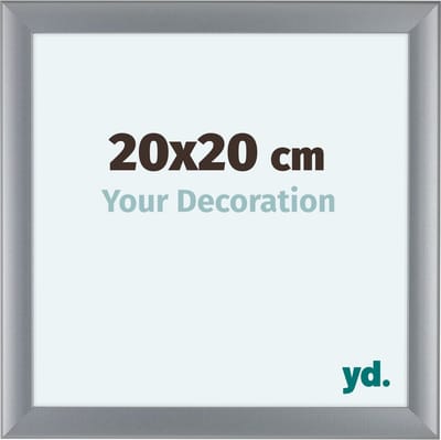 Your Decoration - Fotolijst 20x20 cm - MDF - Zilver Mat - Como