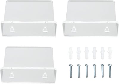 Wandplank van helder acryl, zwevende planken voor planten, badkamerdecoratie en speelgoed, onzichtbare specerijrek voor een stijlvolle opberging