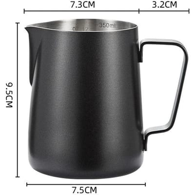 Melkopschuimkannetje Latte Melkopschuimer Kan Barista spresso Roestvrijstalen Kannen Koffiezaak Accessoires gray