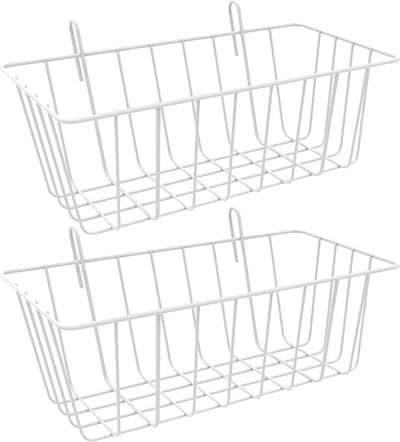 Hooivoeder Set - Voerdispenser Kooi - Kleine Dieren Voeden - Ruimtebesparend Ontwerp - 23 x 10 x 7.5 cm - Wit