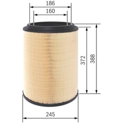 Luchtfilter BOSCH F 026 400 411