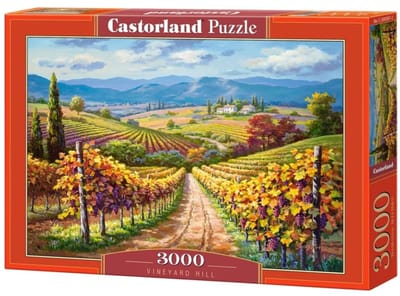 Castorland Vineyard Hill – Puzzel – 3.000 stukjes – Satijnen afwerking – Perfecte pasvorm – Europese kwaliteit