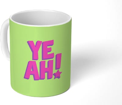 Mok - Koffiemok - Groen - Neon - Quote - Mokken - 350 ML - Beker - Koffiemokken - Theemok - Mok met Tekst