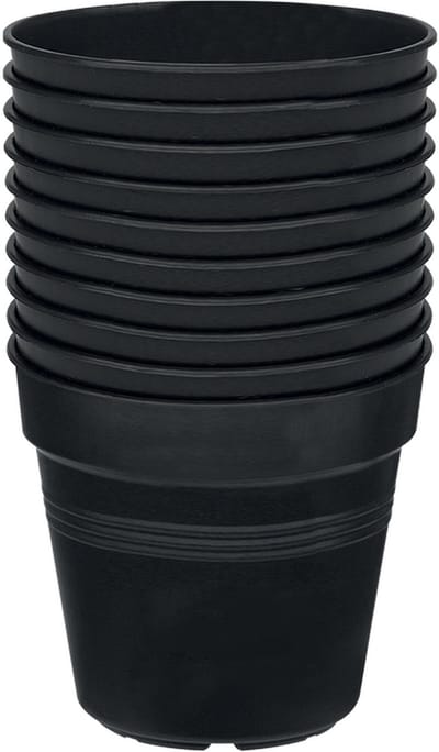Elho Green Basics Kweekpot 8 - Kweekpot voor Binnen en Buiten - Ø 7.5 x H 7.0 cm - Living black