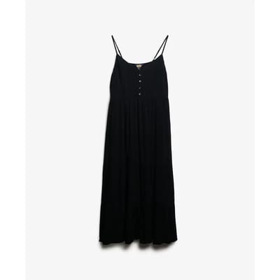 Semi-gelijfde midi jurk met volants voor dames Superdry
