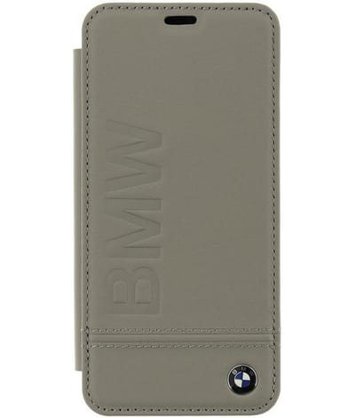 BMW Signature Leather Book Case - Leer - Samsung Galaxy S9 - Taupe