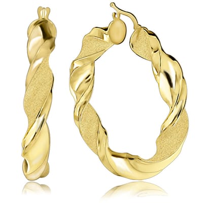 Juwelier Zwartevalk - 14 karaat gouden oorbellen 12.038/50mm---