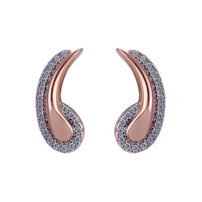Orphelia SET-7441/52 - Juwelenset: Ketting + Oorbellen + Ring - 925 Zilver Rosé - Zirkonia - 42 cm / Ringmaat 52