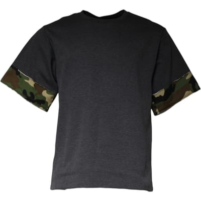Camouflage Cuff Korte Mouw T-shirt