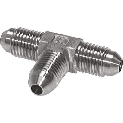 JIC T-koppeling UN 1-1/16''-12 Buitendraad RVS 210 bar (2950.5psi)