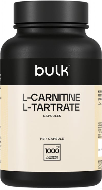 Bulk L-Carnitine L-Tartrate 1000mg (90 caps) Unflavoured - Dieet & Gewichtsbeheersing - L-Carnitine