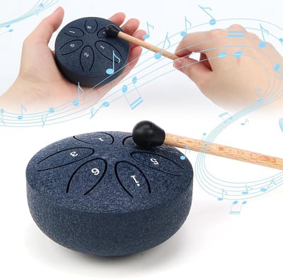 Stalen Tongtrommel 6 Tonen Percussie Instrument voor Meditatie en Yoga - Mini Handpan