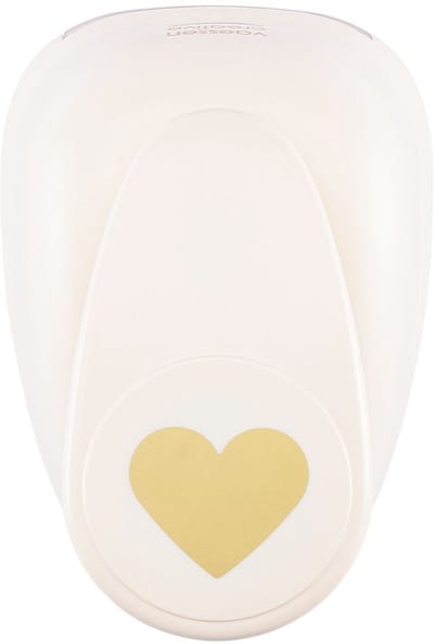 Vaessen Creative Pons - Figuurpons - Hart - 6,2 x 7,3 cm