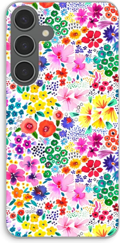 Case Company® - Hoesje geschikt voor Samsung Galaxy S24 Plus hoesje - Little Flowers - Soft Cover Telefoonhoesje - Bescherming aan alle Kanten en Schermrand