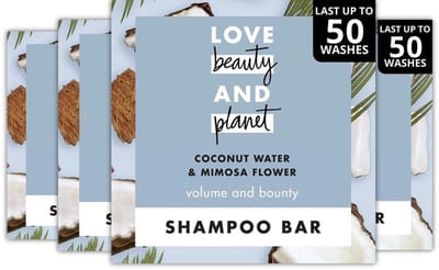 Love Beauty and Planet Shampoo Bar Coconut Water & Mimosa Flower 4 x 90 Gram