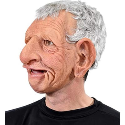 Oude Man Masker Latex Halloween Cosplay Party Realistische Volledige Gezichtsbedekking Hoofddeksel PL