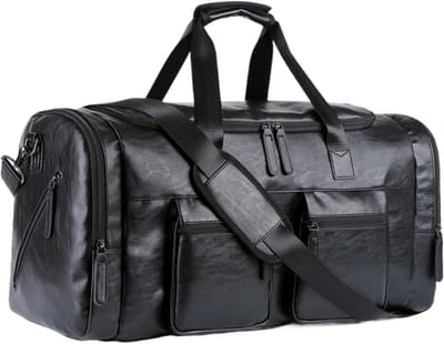 Reistas Duffle Bag - Weekendtas Sporttas - Reizen en Sport - Veelzijdig en Stijlvol - 55x25x30cm - Zwart