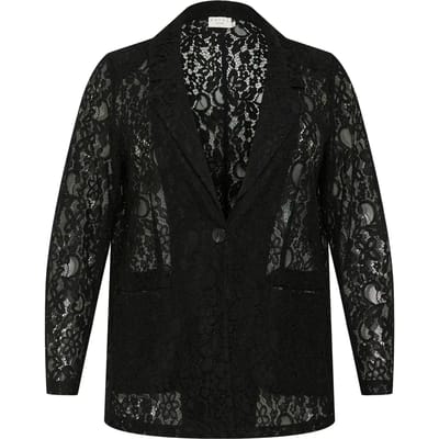 Blazer voor dames KAFFE Curve Lorani Lace