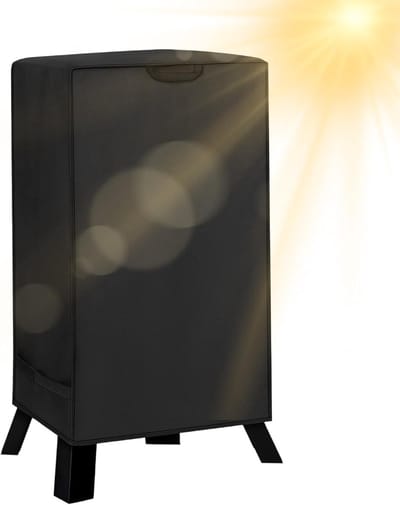 Beschermhoes Elektrische Rookkast - Afdekhoes Buiten - Bescherming Tuinmeubilair - Uv-bestendig Oxford - 208 x 156 x 63 cm - Zwart