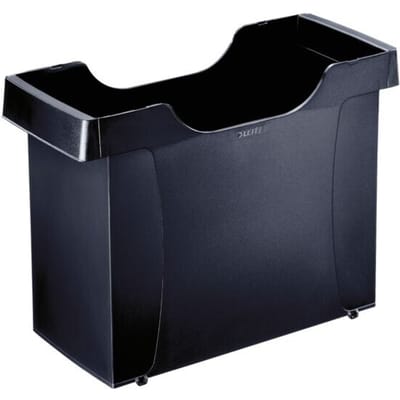 Hangmappenbox Leitz Uni-Box Plus 1908, A4, voor ca. 20 hangmappen, handgrepen, zwart